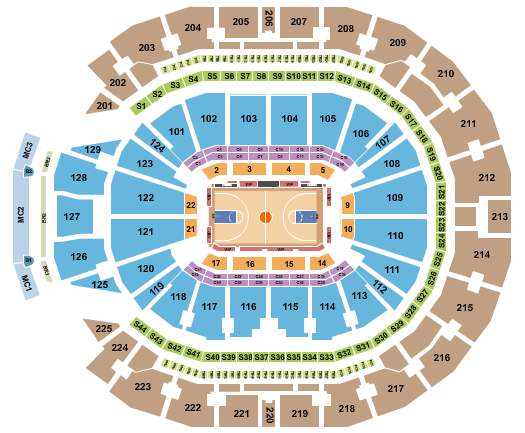 Chase Center NCAA Seating Chart